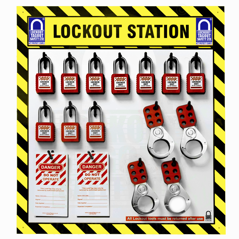 Custom Lockout Station 10 Capacity Board Only