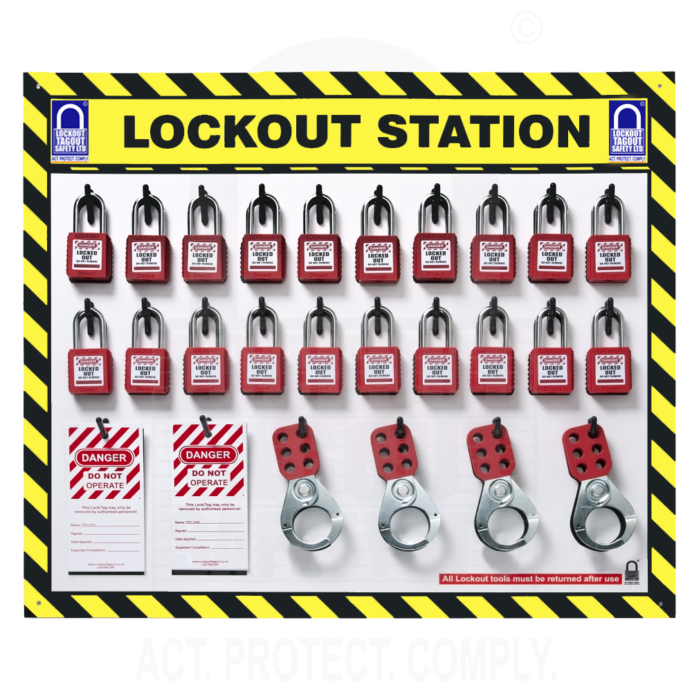 Custom Lockout Station 20 Capacity Board Only