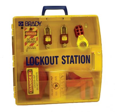 Small Brady Portable Lockout Station