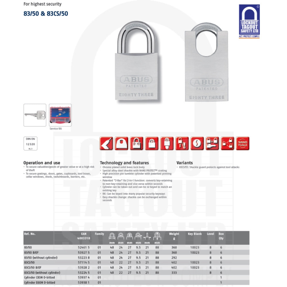 ABUS Brass 50mm