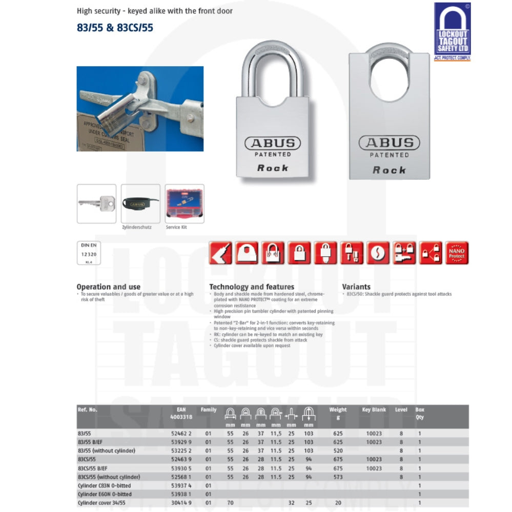 ABUS 83/55 Rock Restricted