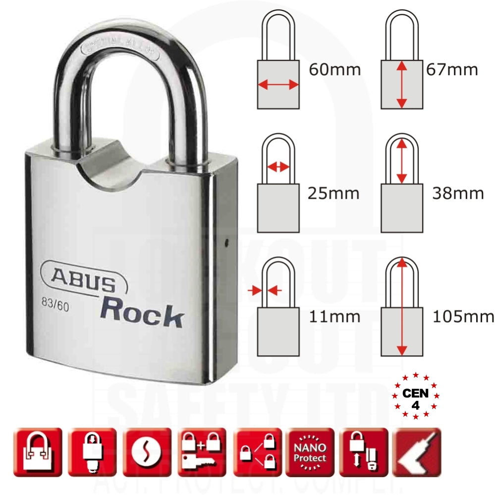 ABUS 83/60 Rock Long Shackle