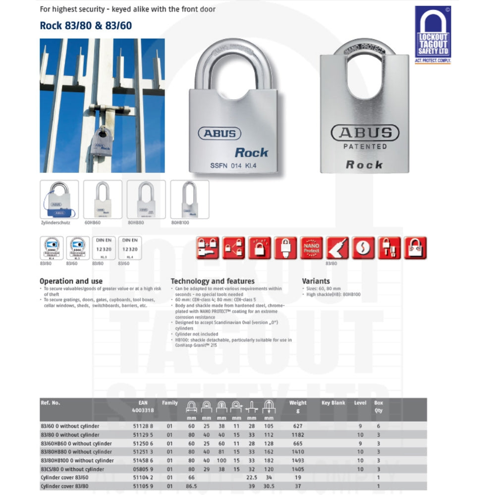 ABUS 83/60 Rock Restricted