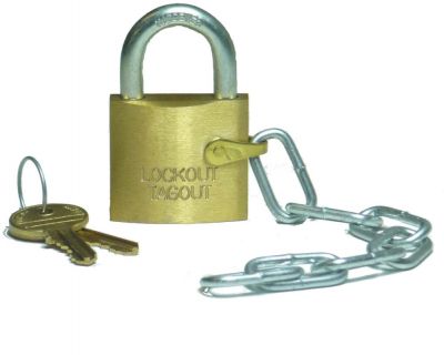 Brass Padlock Chain