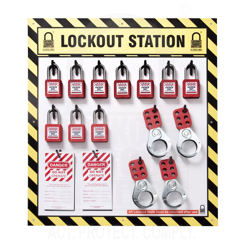 LOTOB10 Premium Lock Board 10 Padlock Capacity