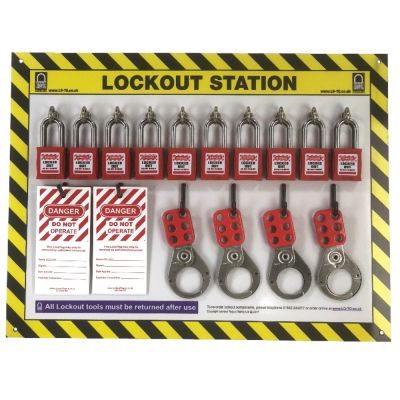 LOTOEYE10 Premium Lock Board 10 Capacity with Eyebolt Hooks