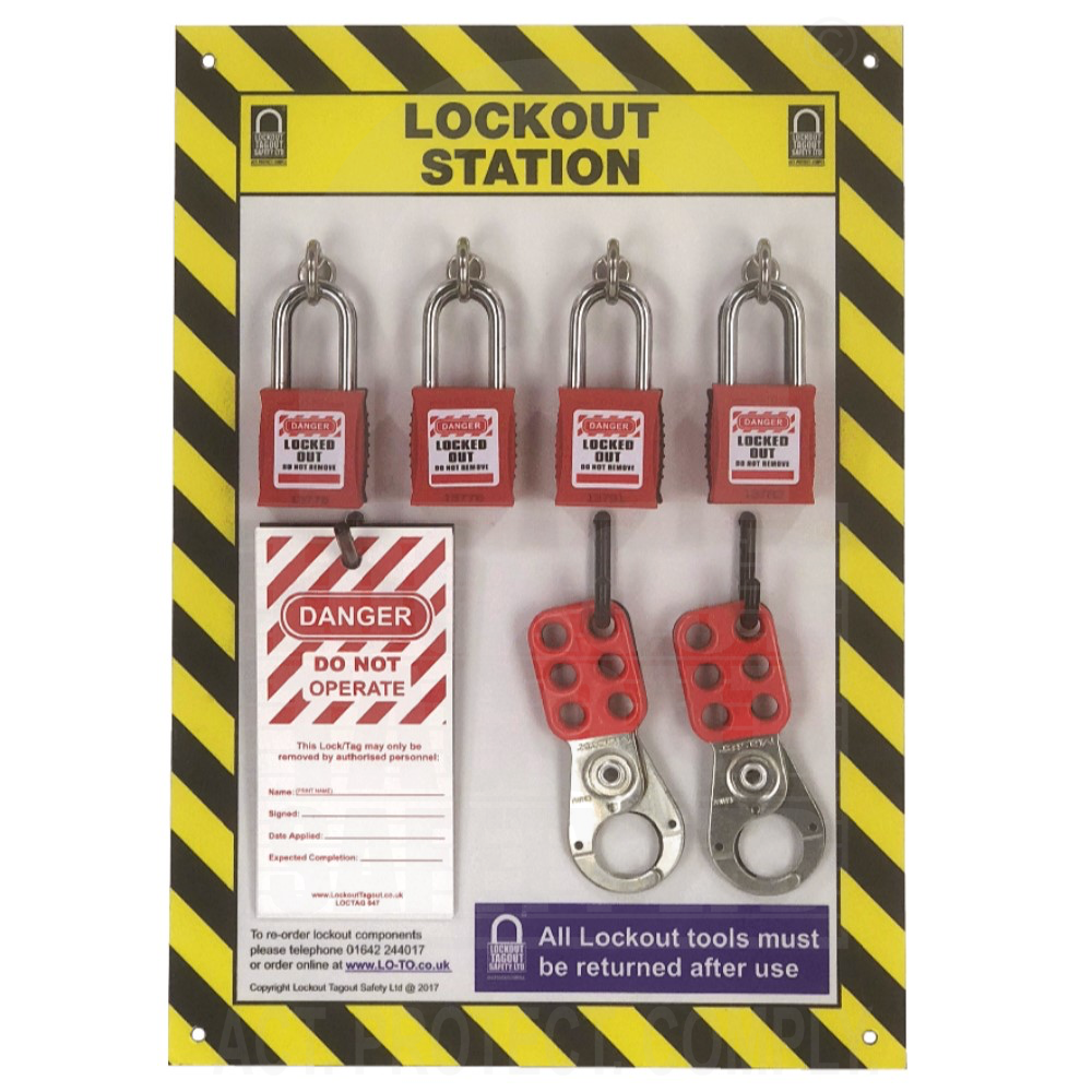 LOTOEYE4 Premium Lock Board 4 Capacity with Eyebolt Hooks