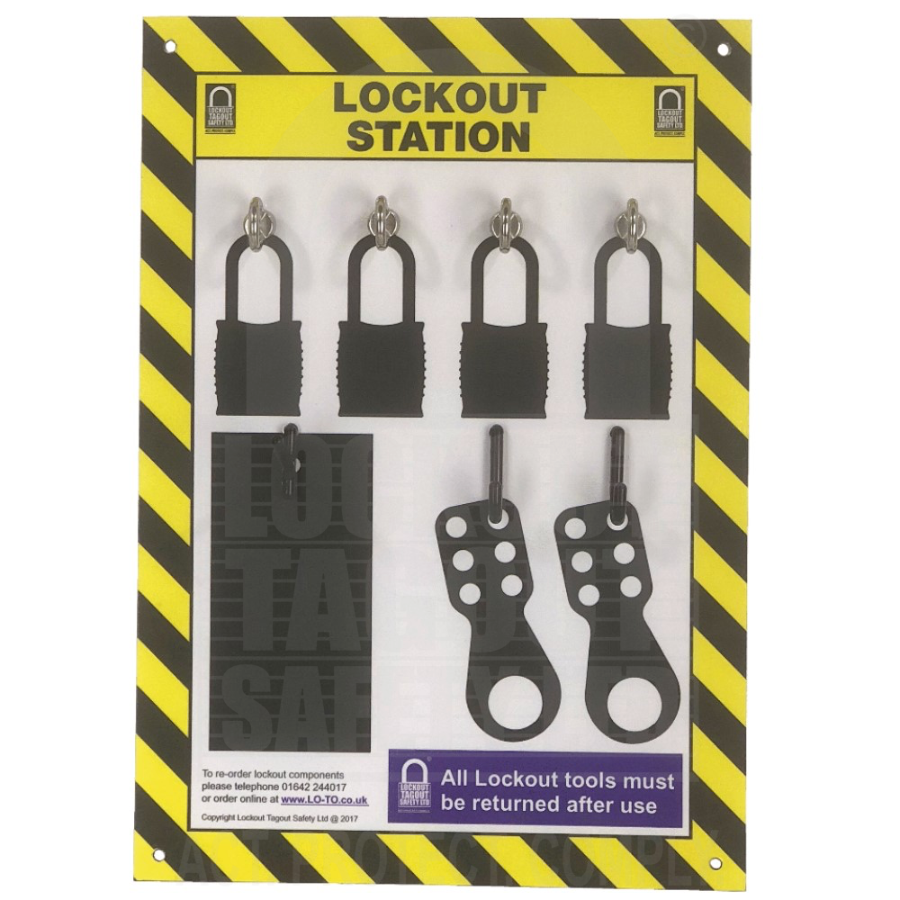 LOTOEYE4 Premium Lock Board 4 Capacity with Eyebolt Hooks