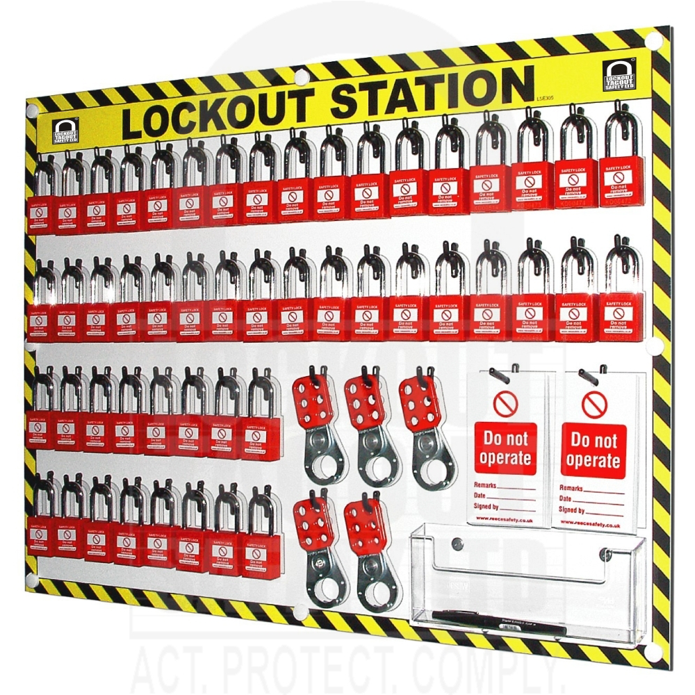 LSE305-C 50 Capacity Custom Shadowed Lockout Station