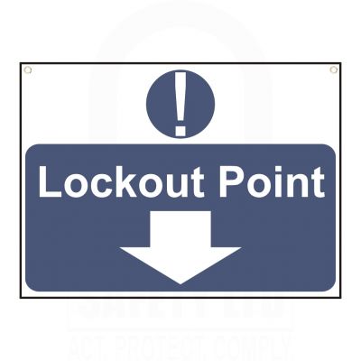 Lockout point Sign 55 x 75mm – Lockout Tag Out