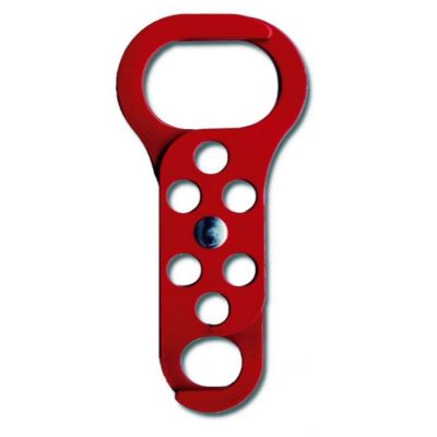 Red Steel Lockout Hasp