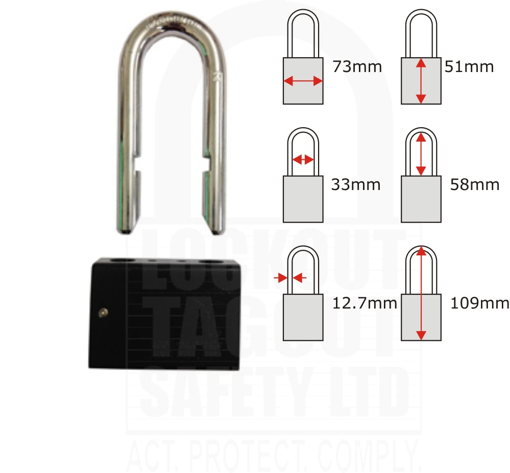 C13 Removable Shackle Padlock