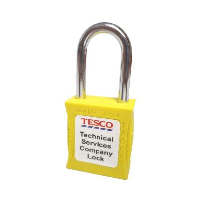 Yellow Technical Services Company Padlock