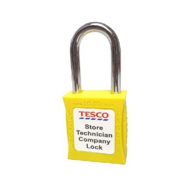 Yellow Store Technician Company Padlock