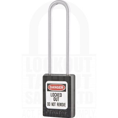 Master Lock S31LT Safety Padlock Black Long Shackle