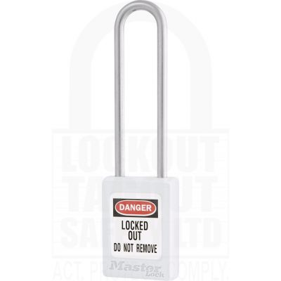 Master Lock S31LT Safety Padlock White Long Shackle