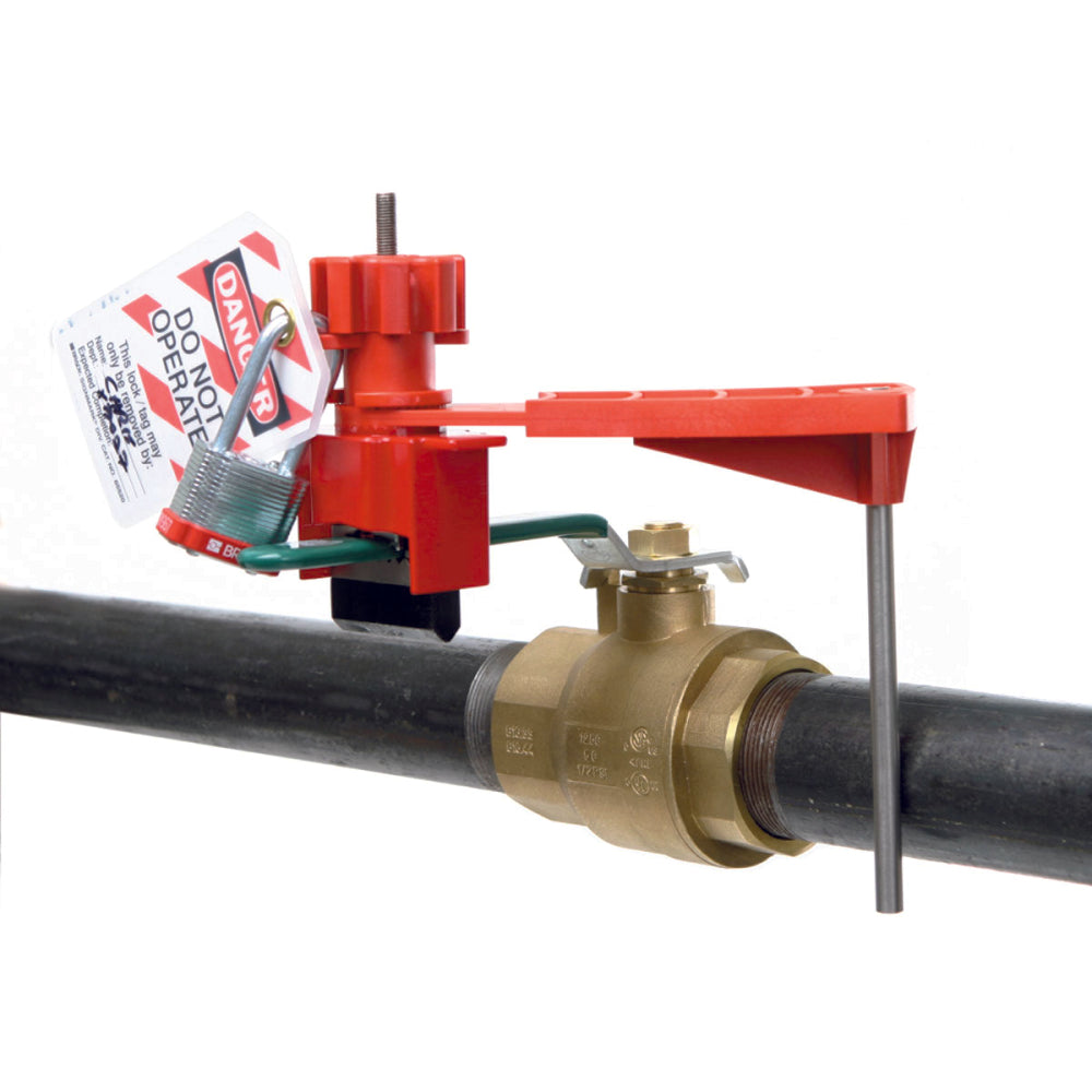 Small Universal Valve Lockout with Arm and Cable