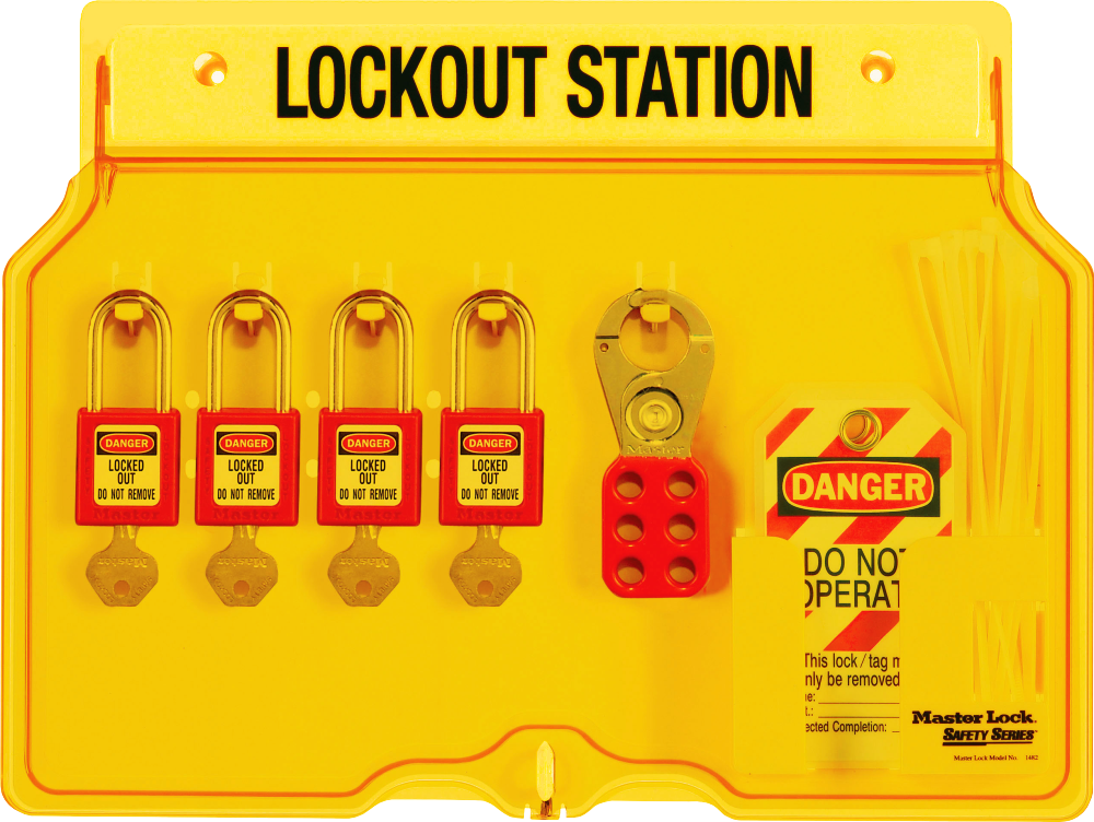 Lockout Tagout Station With Cover 4 Padlock Capacity